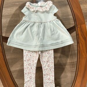 Leggings & matching top set for baby girl